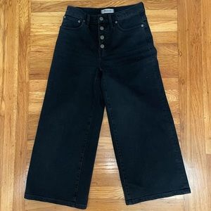 Madewell Wide Leg Crop Denim, size 26